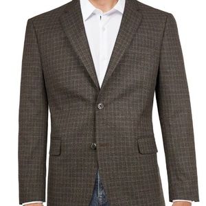 Tommy Hilfiger Mens Suit Separate Brown Size 38Long Blazer Modern $295 new